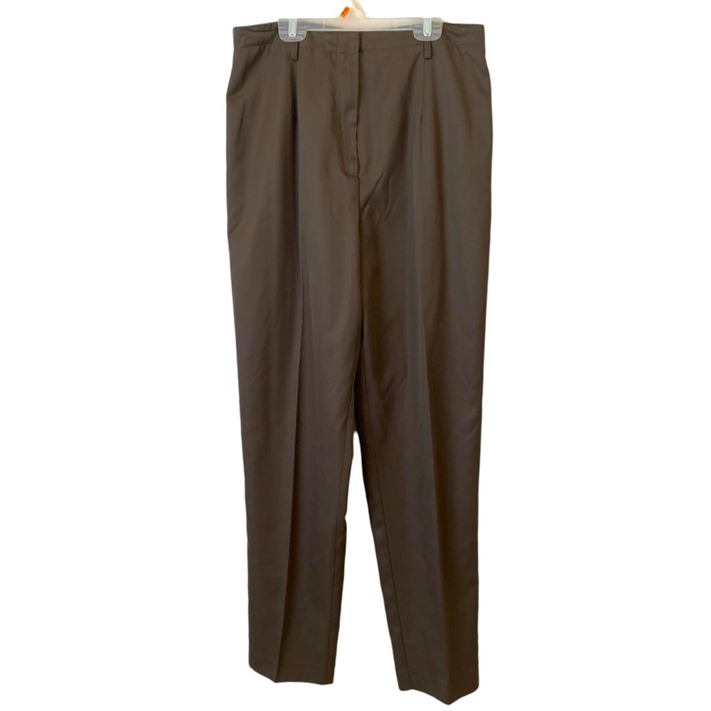 Harris/Wallace | 12 | Women’s Dark Green, High Waist Work Slacks & Free Belt